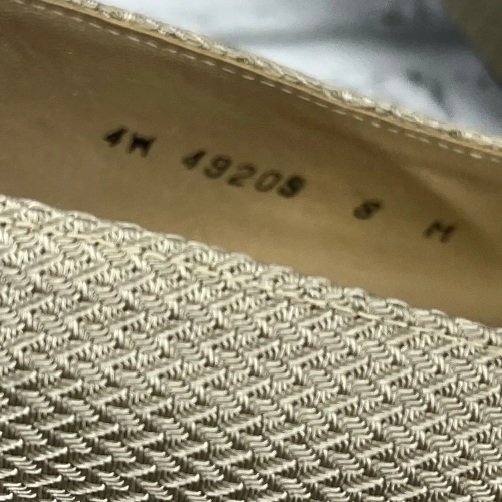 Stuart Weitzman Women’s Size 8 Square Toe Woven Pumps Vintage